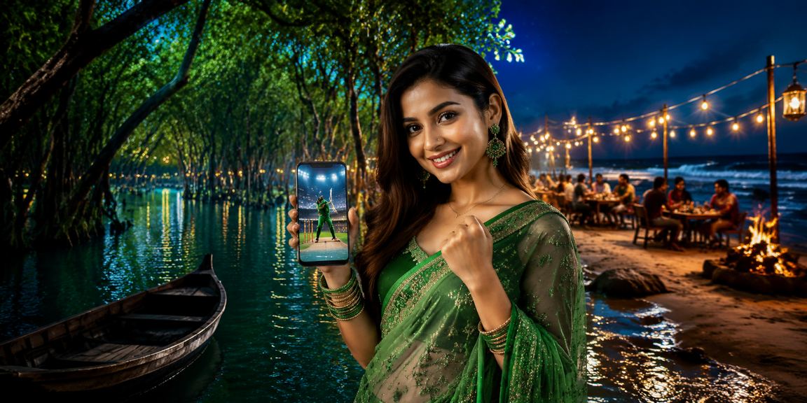 কক্সবাজারে সমুদ্রের পাশে মোবাইলে গেম খেলছেন একজন ব্যবহারকারী